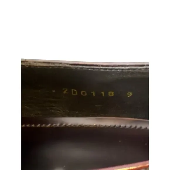 Prada Leather Platform Loafers Luxury Designer Italy Made Red Brown Men's Size 9 - Picture 8 of 9